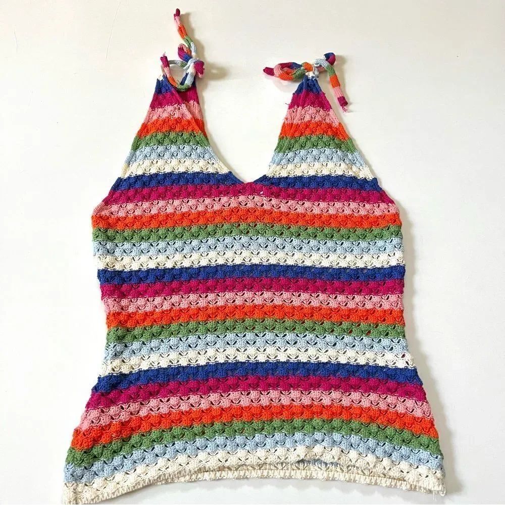 FRNCH Paris Knit Rainbow Tank Medium